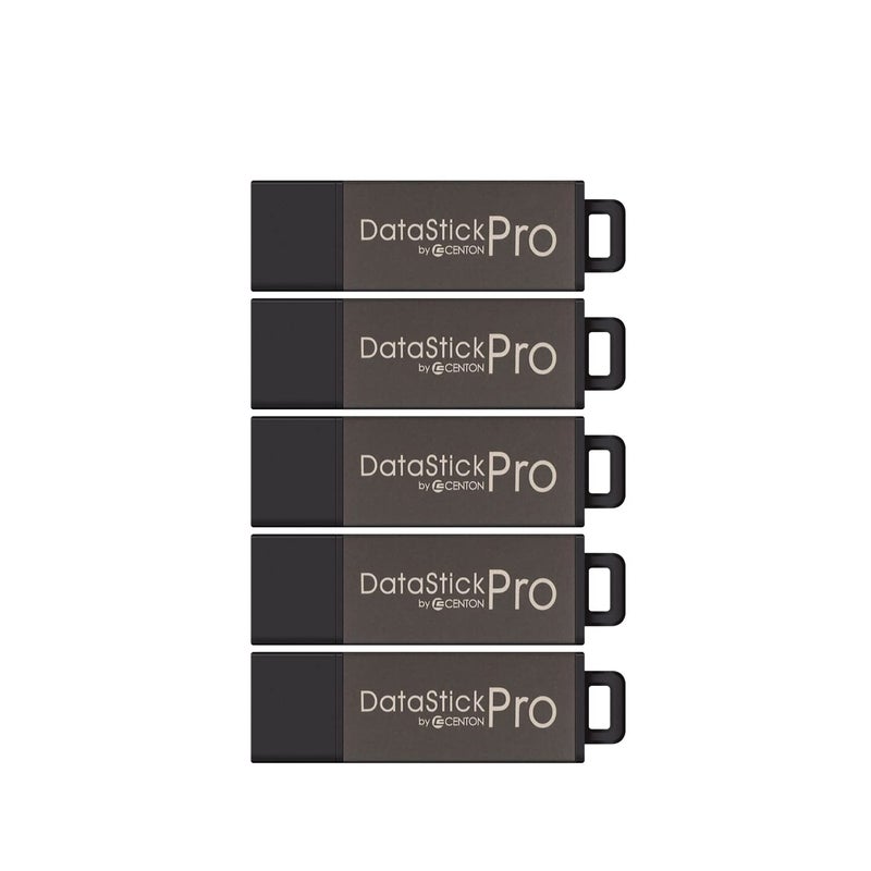 Centon 64GB DataStick Pro by Centon, 5 Pack, USB 2.0 Flash Drive Memory Stick for Storage and Backup - Image 1